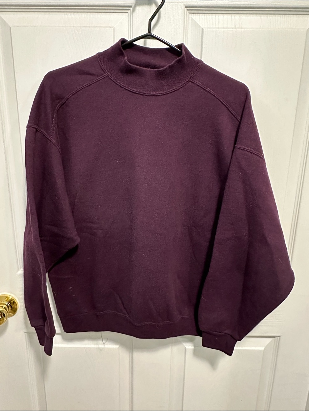 Vintage Turtleneck Sweater in Plum